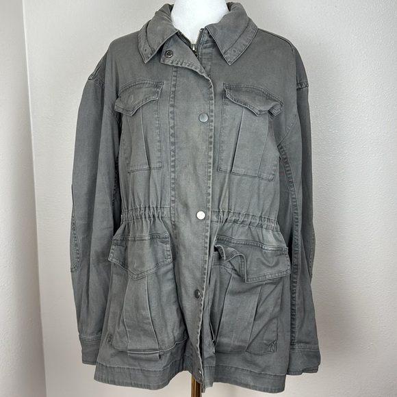 ATM Anthony Thomas Melillo Enzyme Wash Field Jacket in Steel sz medium - Picture 3 of 16